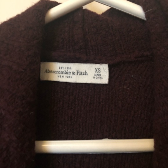 Abercrombie & Fitch Maroon Cardigan - Picture 3 of 4